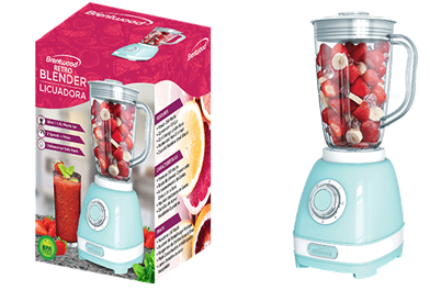 [492329] JB-330BL  2-SPEED RETRO BLENDER W/PLASTIC JAR BL 4/C