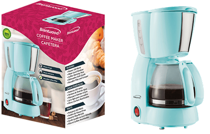 [492339] TS-213BL  4 CUP COFFEE MAKER BL 6/C