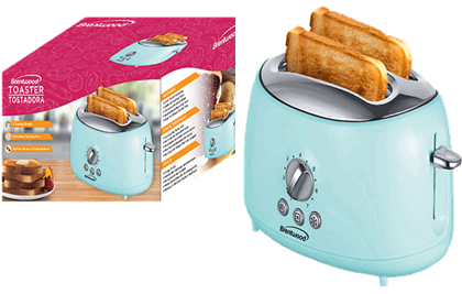 [492343] TS-270BL  2-SLICE RETRO TOASTER BL 6/C