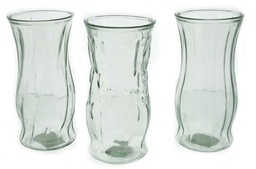 [493061] JY-72839-12 BH Clear Glass Vase 3 Asst 4.7x9.7in  12/C