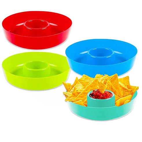 [504285] 31755-CHIP&DIP PLATE,4ASST CLRS PLST