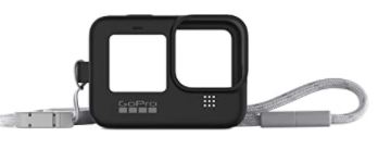 [509128] Sleeve + Lanyard, Black (HERO10 Black/HERO9 Black) - Official GoPro Accessory (ADSST-001)