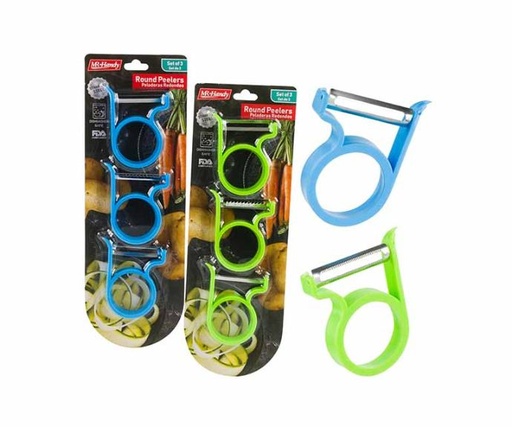 [509167] 68028-PEELER SET,2.2" 3pc AST CLRS