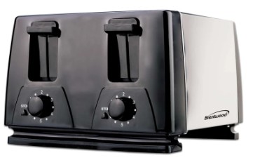 [522284] TS-284 4-SLICE TOASTER - BLK/SS 4/CS