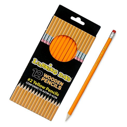 [540582] DV 20755-PENCIL 12ct. YELLOW #2 wERASER