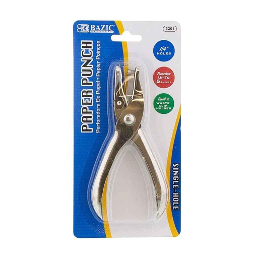 [543399] 3201-BAZIC Single Hole Paper Punch 24bx/144cs