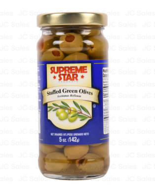 [627764] 778662 SUPREME STAR STUFFED GREEN OLIVES 5 OZ 12/C
