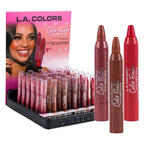 [633770] 86079-LIP COLOR BALM  6 ASSTD   LA C