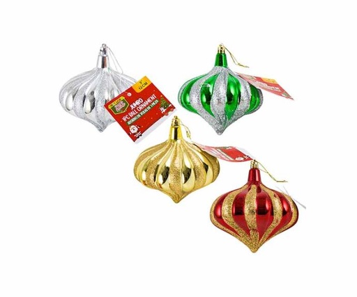 [633799] 81418X-BALL ORNAMENT,5"STRIPE ONION S