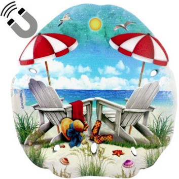 [642022] 73544 - BCH/CHAIRS 3" SANDOLLAR/MAG