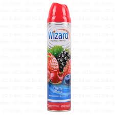 [649783] 30-W-AF-CB WIZARD AIR FRESHNER SPRAY CHERRY BERRY 10oz 12/CS