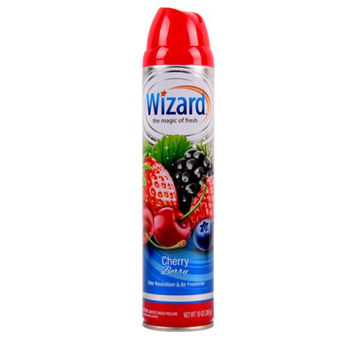 [649783] 30-W-AF-CB WIZARD AIR FRESHNER SPRAY CHERRY BERRY 10oz 12/CS