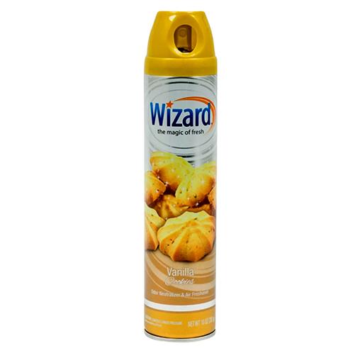 [649786] 30-W-AF-VC WIZARD AIR FRESHNER SPRAY VANILLA COOKIE 10oz. 12/CS