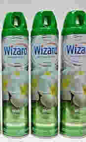 [649787] 30-W-AF-WF WIZARD AIR FRESHENER  SPRAY WHITE FLORAL 10oz. 12/CS