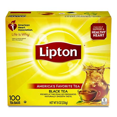 [680919] 93125 LIPTON TEA BAG 100 CT DRC 8 OZ 12/PK