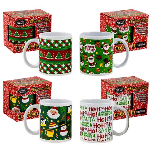 [690934] 81560X-MUG,11oz/320ml CERAMIC XMAS 4A