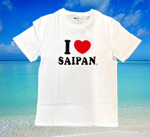 [695224] TS-003A Adult T-shirt w/I love Saipan (Big Heart)