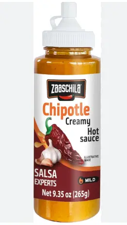 [704049] 130356 ZAASCHILA CHIPOTLE CREAMY HOT SAUCE 9.35 OZ/6
