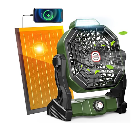 [705388] Rechargeable solar fan