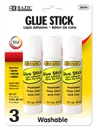 2025-BAZIC 21g / 0.7 Oz Large Glue Stick (3/Pack) 24/IC 144/C *