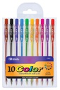 1720-Bazic 10 Color Retractable Pen 24/IC 144/C *