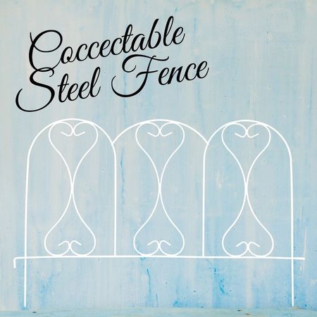 Connectable Steel Fence -White-