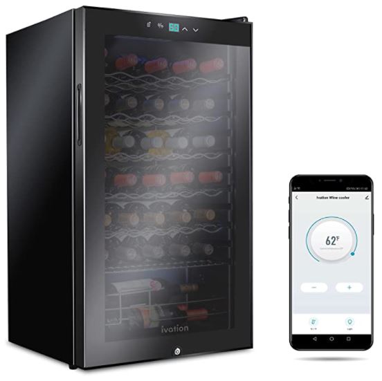 34 Bottle Refrigerator with Wi-Fi App Control Refrigeration System